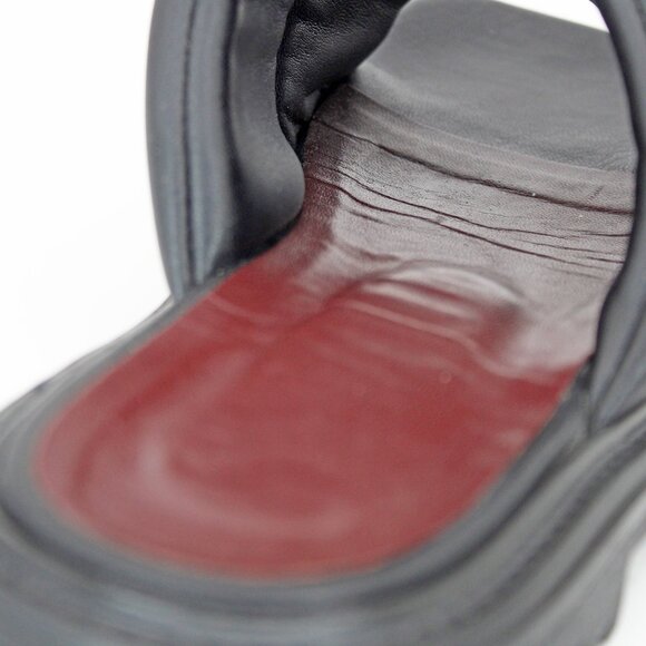 Staud Astro Padded Vegan Leather Slides - Picture 8 of 9